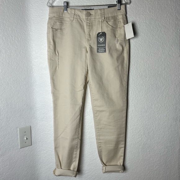 Wit & Wisdom Almond Luxe touch Ankle Skimmer Jean - Picture 3 of 16
